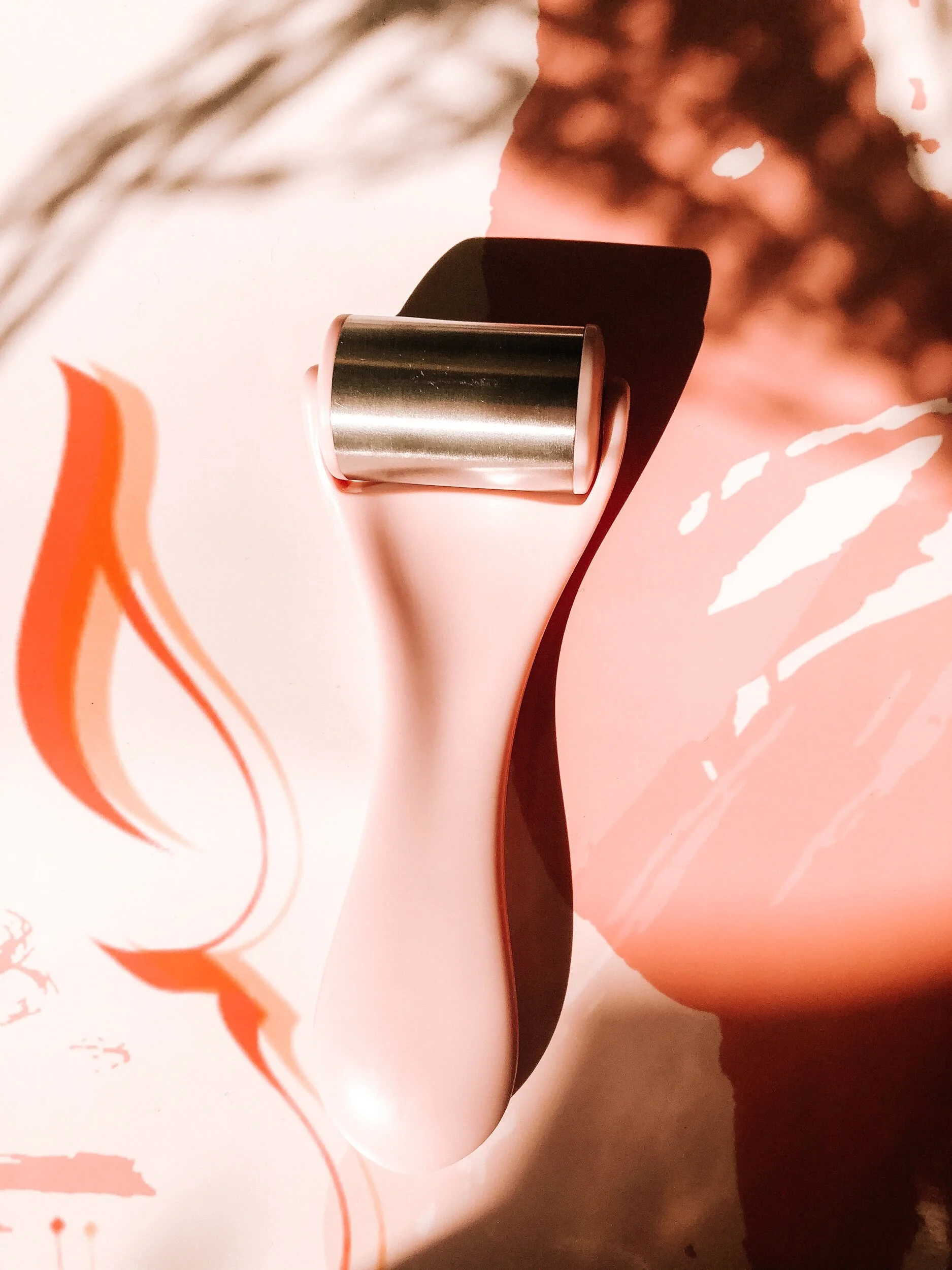 $18- Pink Ice Facial Roller- Karama by Hoda- Holistic Lifestyle