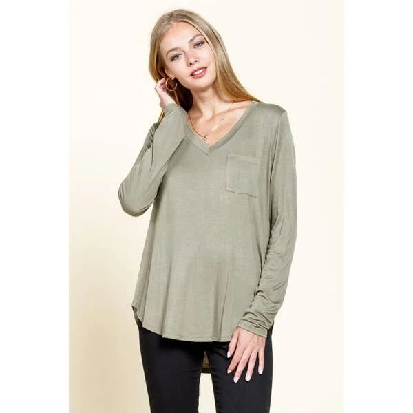 Karama by Hoda - Bamboo Top Long Sleeve - Sage.jpeg