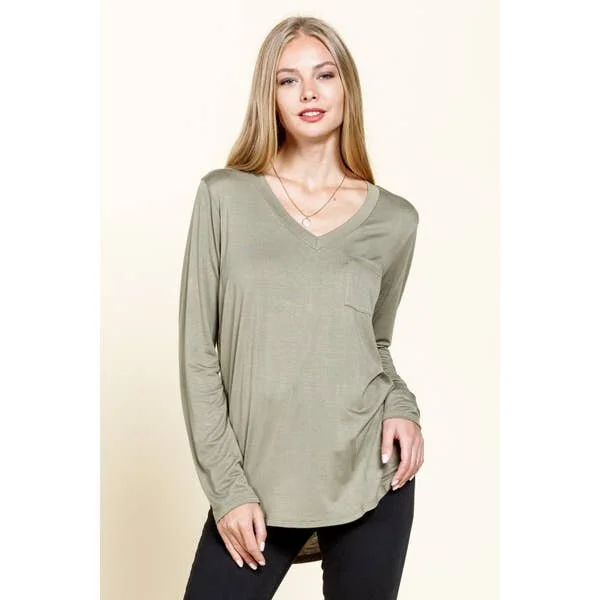 Karama by Hoda - Bamboo Top Long Sleeve - Olive.jpeg