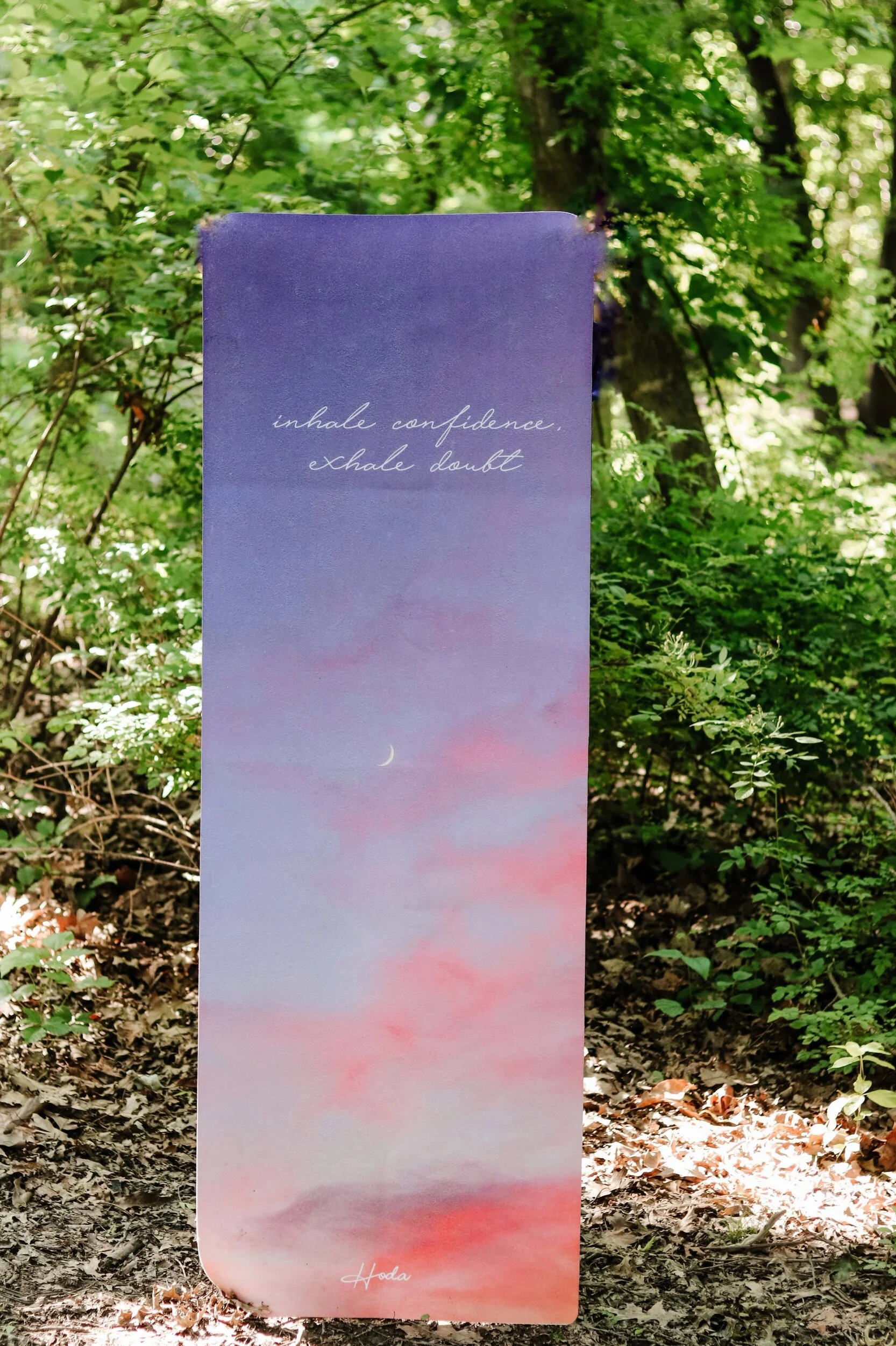 Personalized Yoga Mat- Karama by Hoda- Holistic Home Decor Living- Mountain Retreat