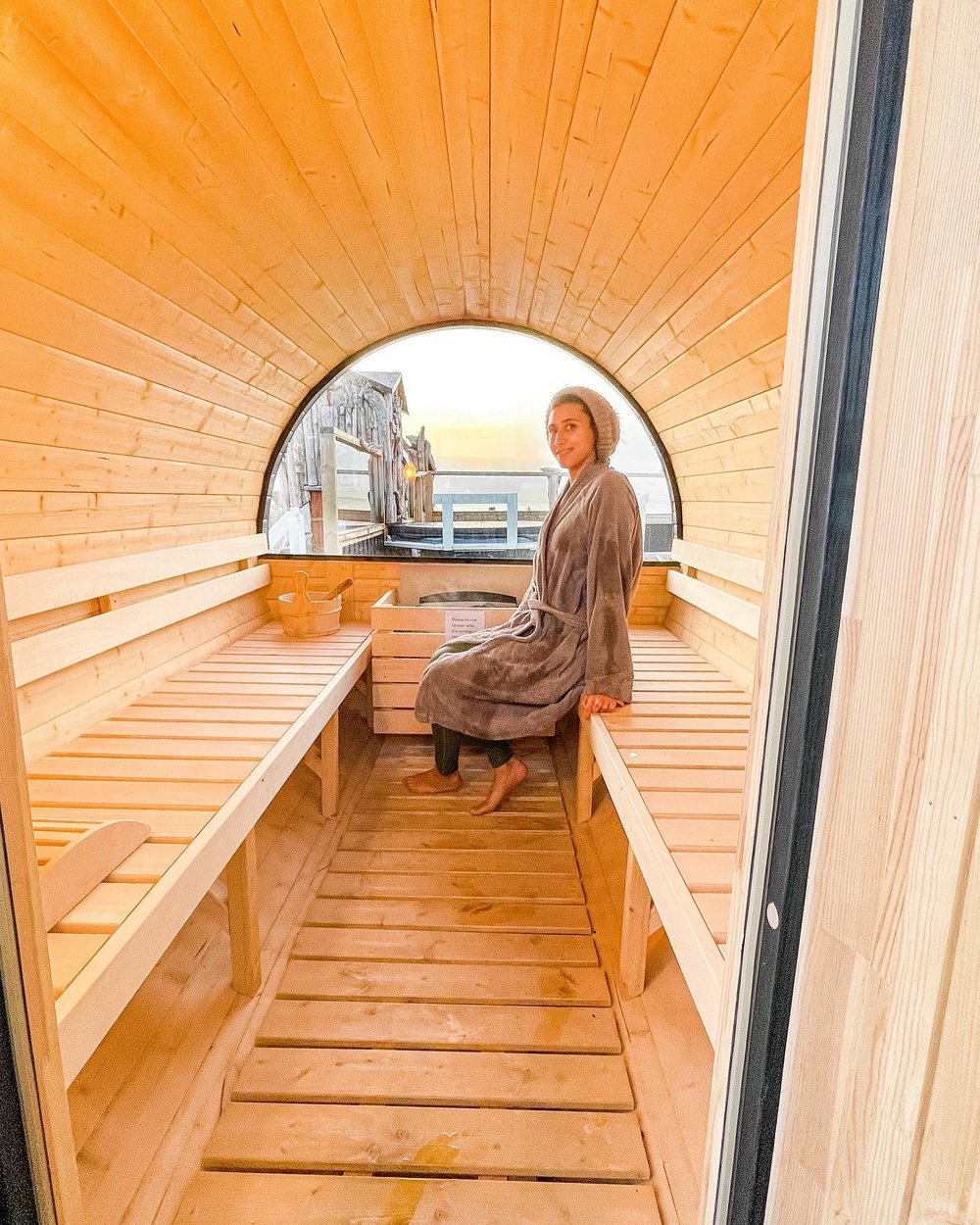Solo Traveler Female Iceland Hotel Viking Fisherman Village Karama by Hoda Jaludi Northern Light Sauna
