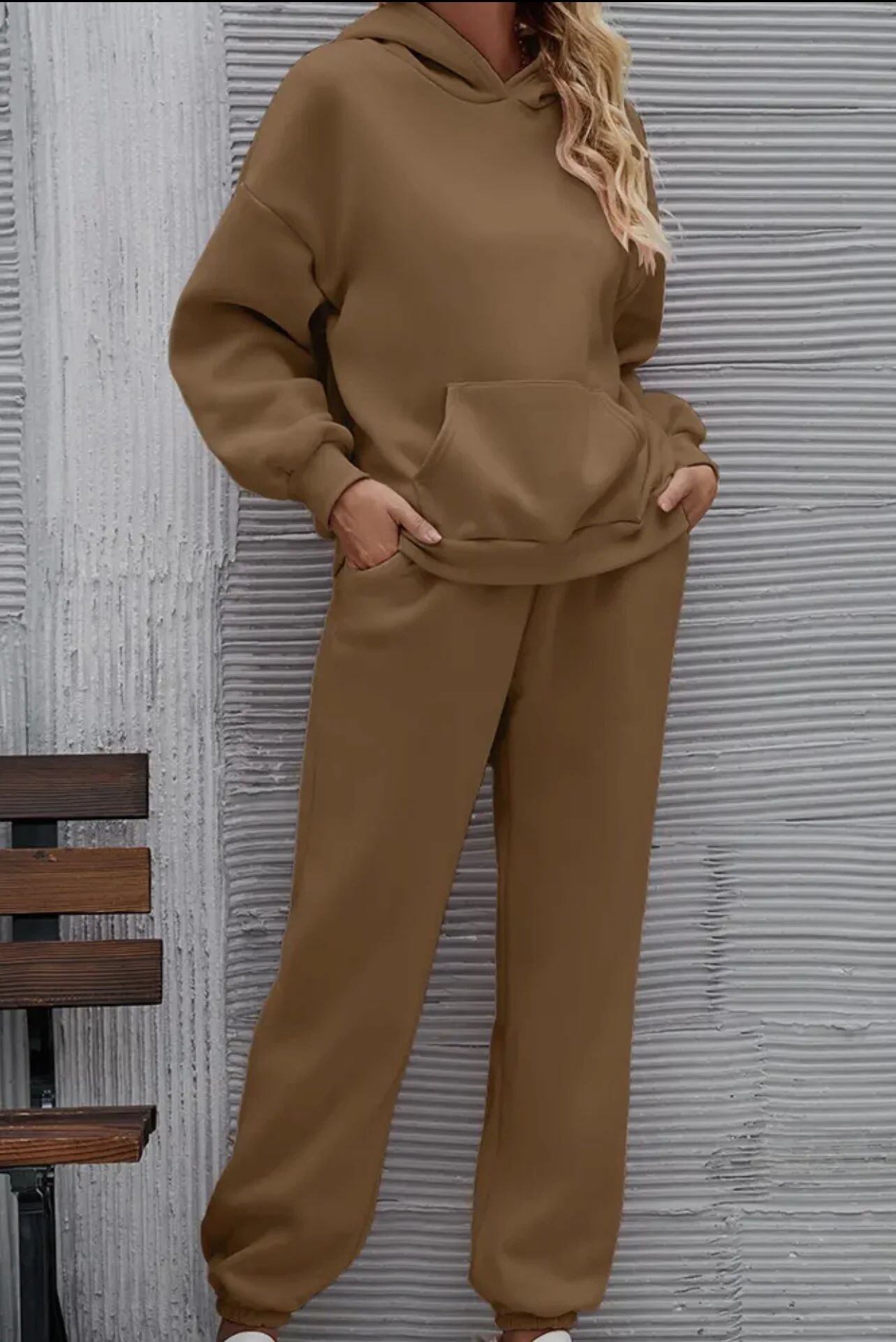 Loungewear Set - Hoodie + Pants - Desert Sand