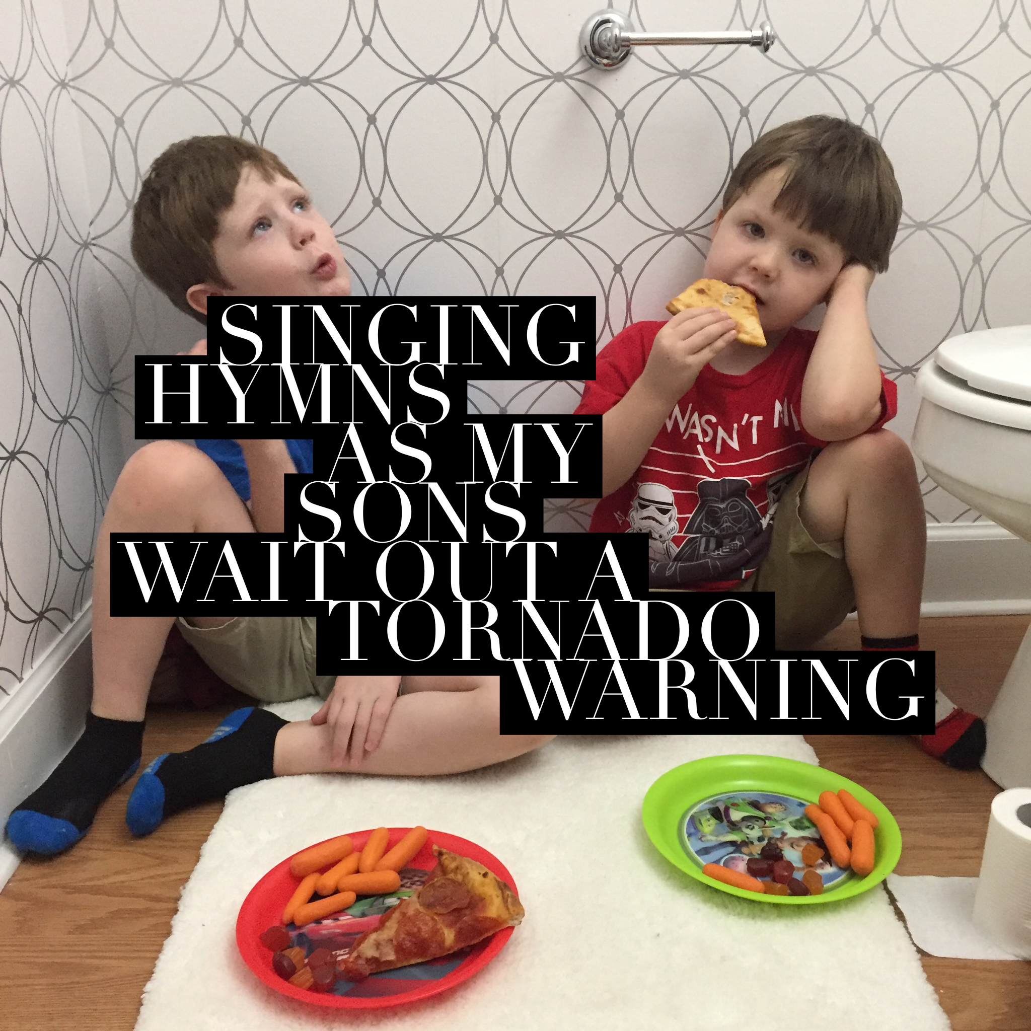 Singing Hymns as My Sons Wait Out a Tornado Warning