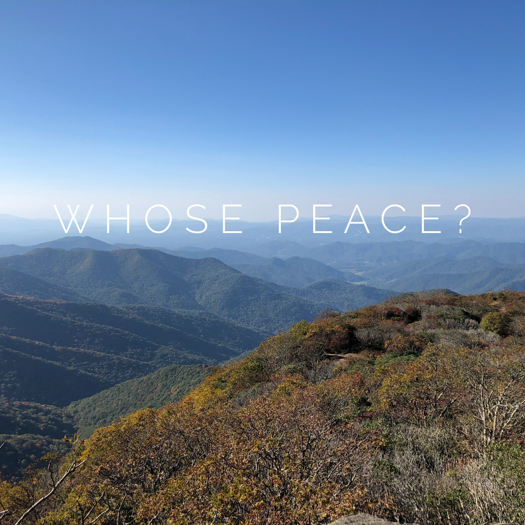 Whose Peace?