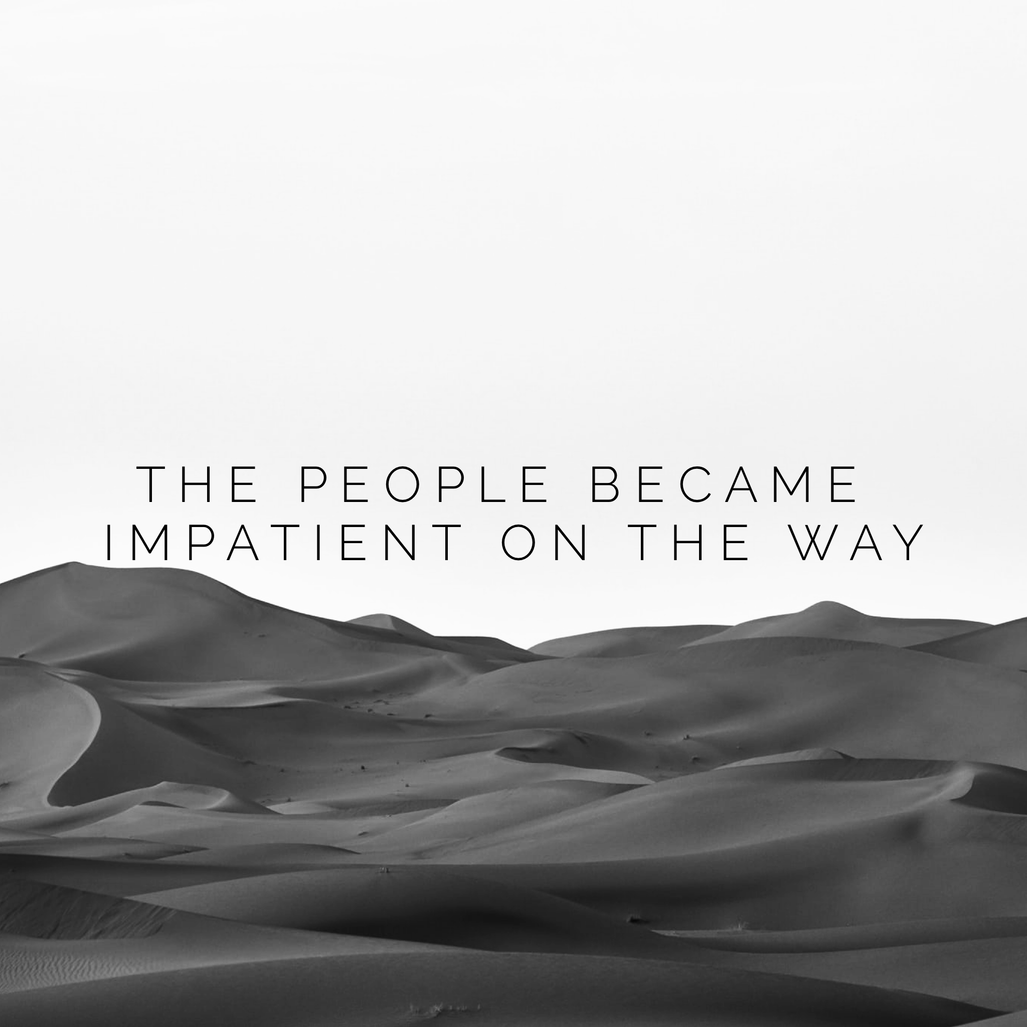 The People Became Impatient on the Way