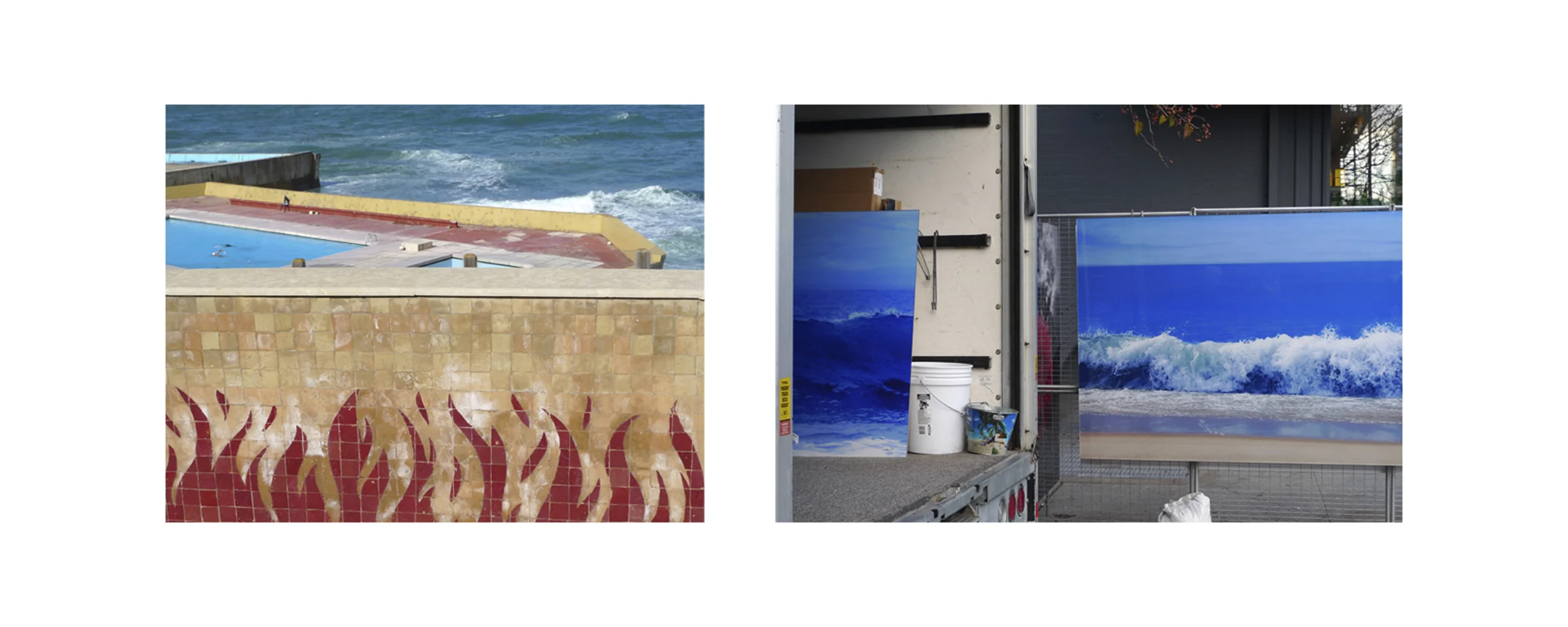  Wall, Casablanca, Morocco, February 2011  Street vendor with seascape paintings, New York, New York, December 2010 