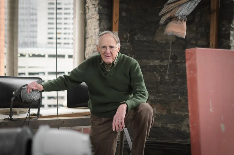 Parishioner in the bell tower of Trinity United Methodist Church , Denver's oldest church