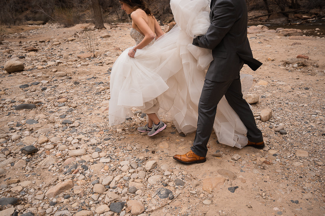 How to hike in a wedding dress — The 