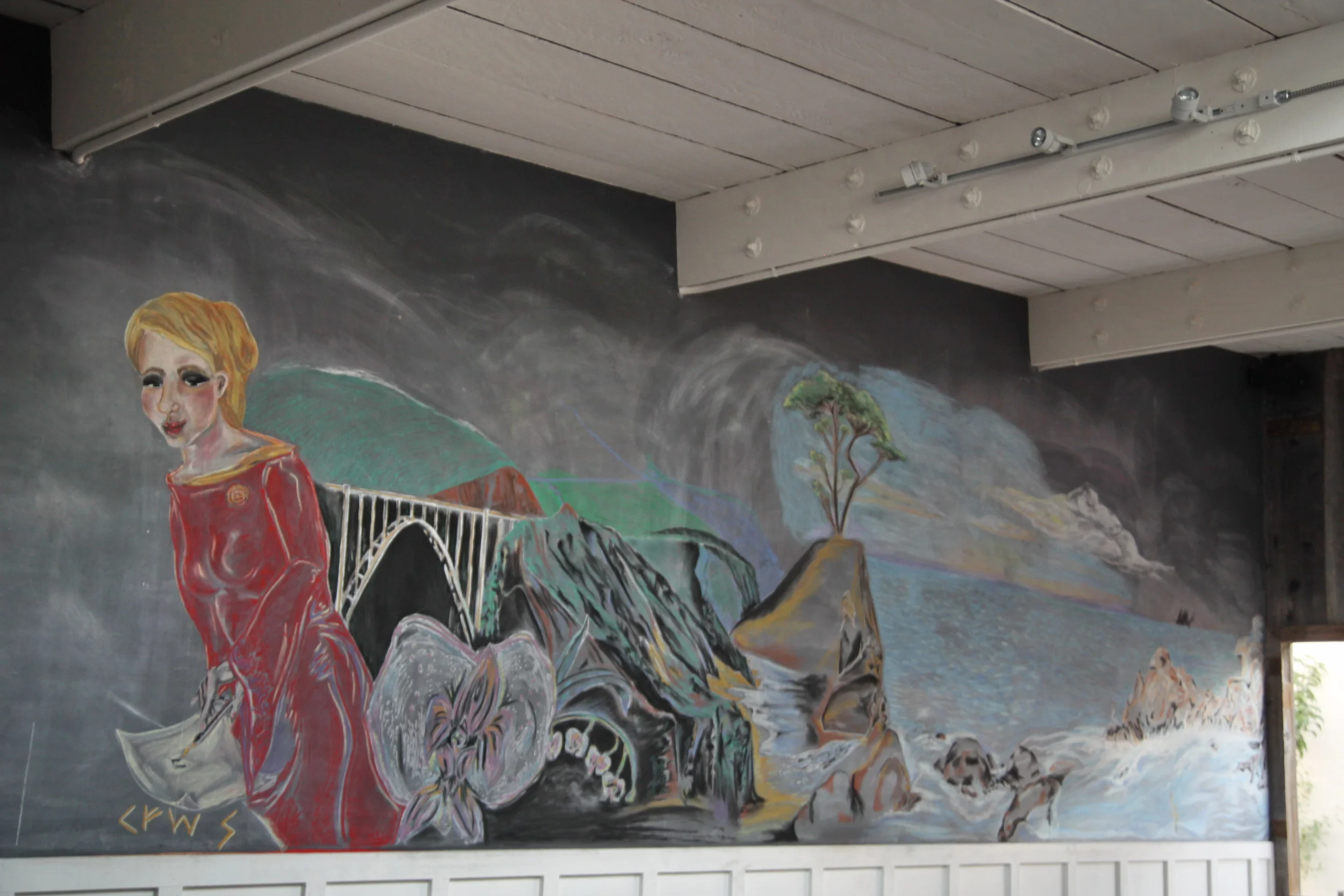 Chalk Art Mural for LokaL Restaurant