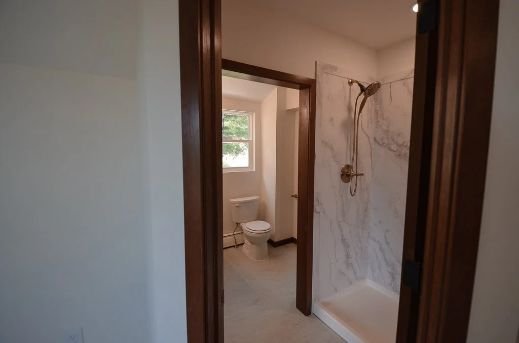 bathroom entrance from master bedroom