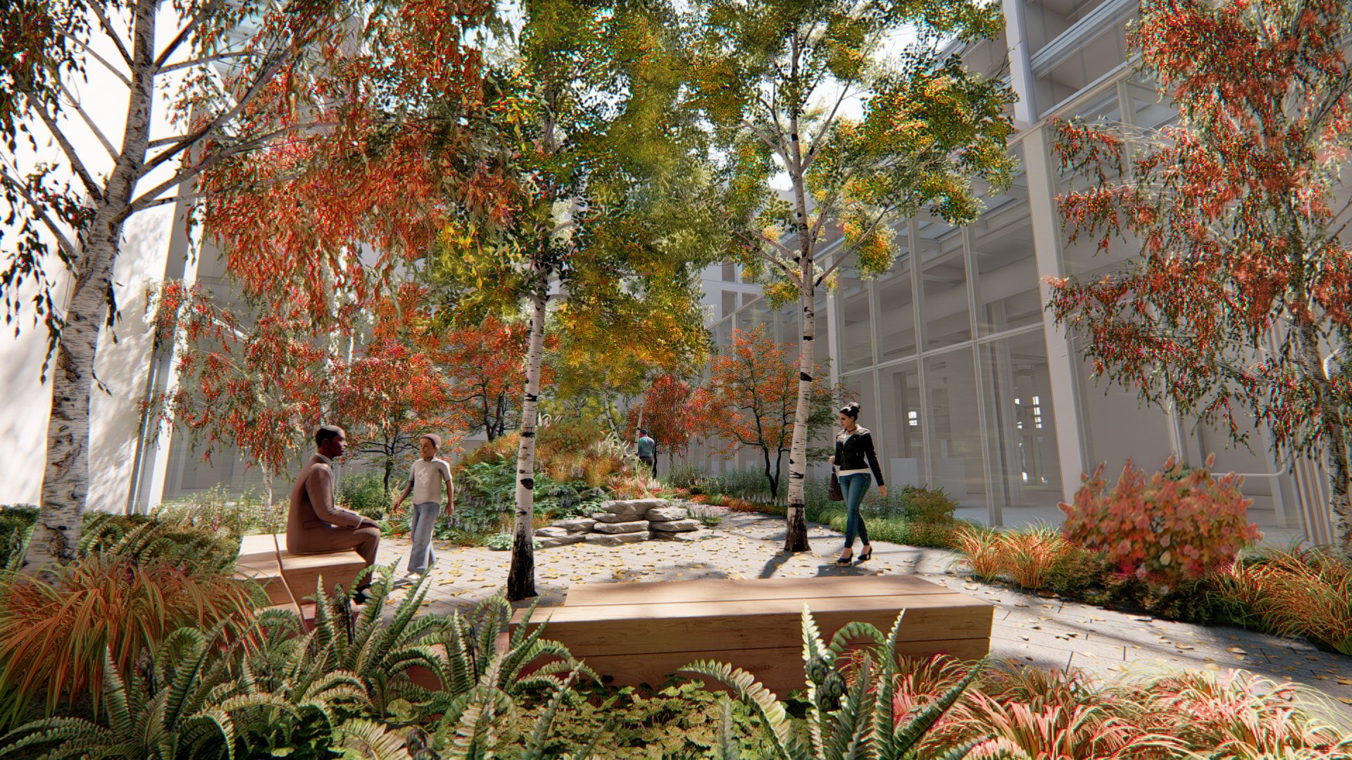 central courtyard - fall