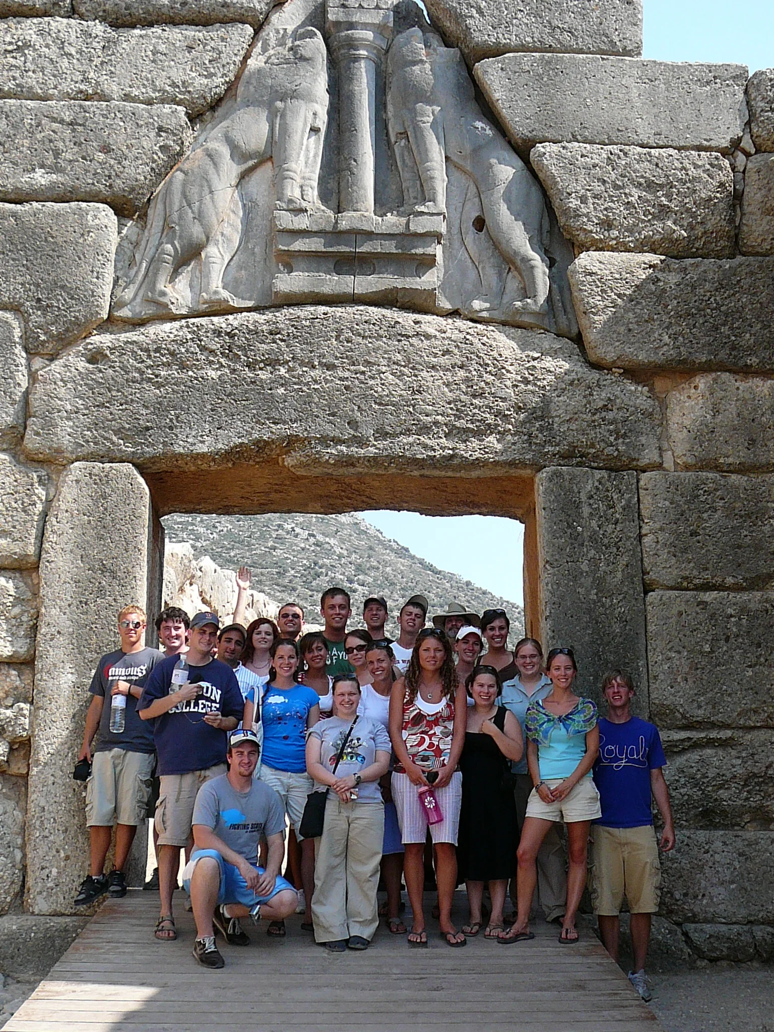 lion's gate in mycenae
