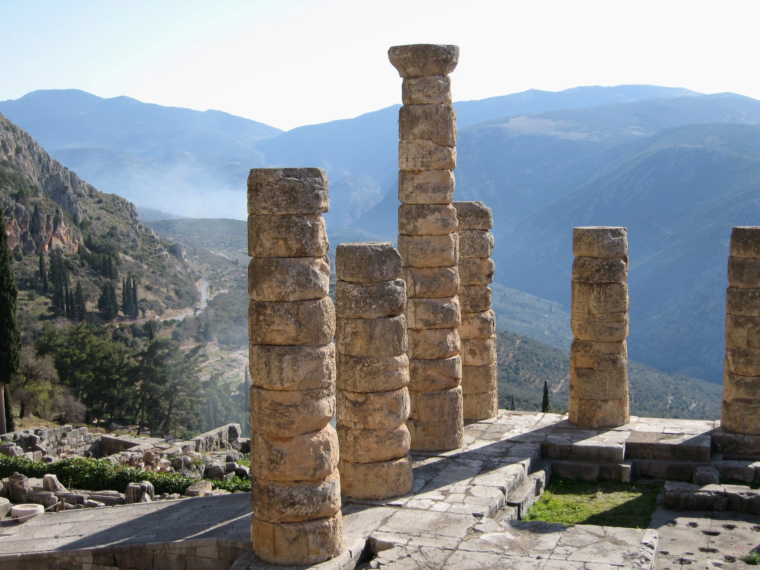 view from ARCHAEOLOGICAL site