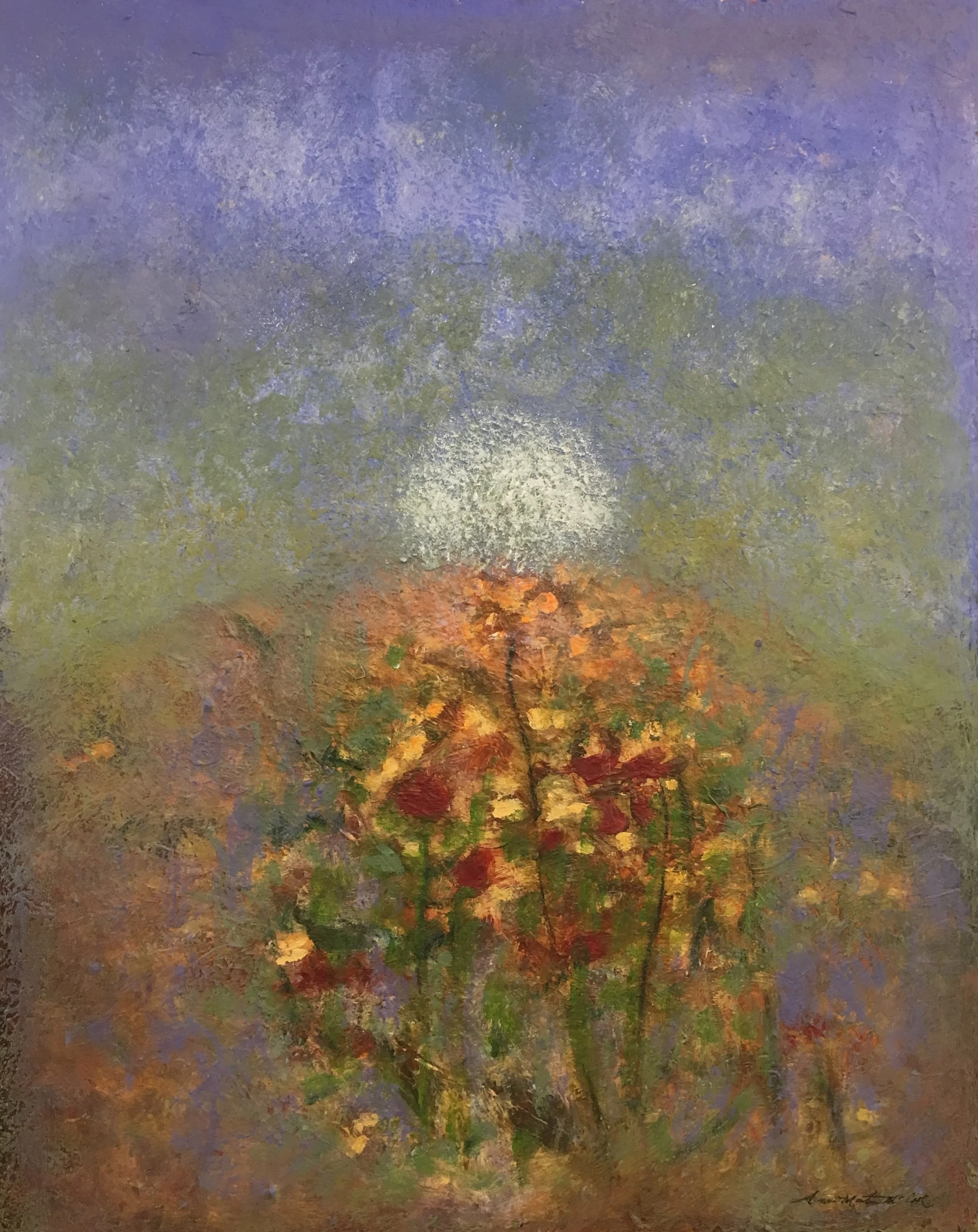 "Wish" 20x16 acrylic and Japanese paper on wood panel