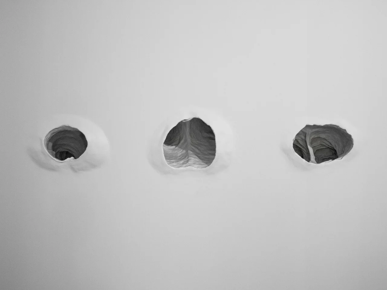 Jeans, wax, constructed wall 2012 @ Swing Space size 2, 5, 8