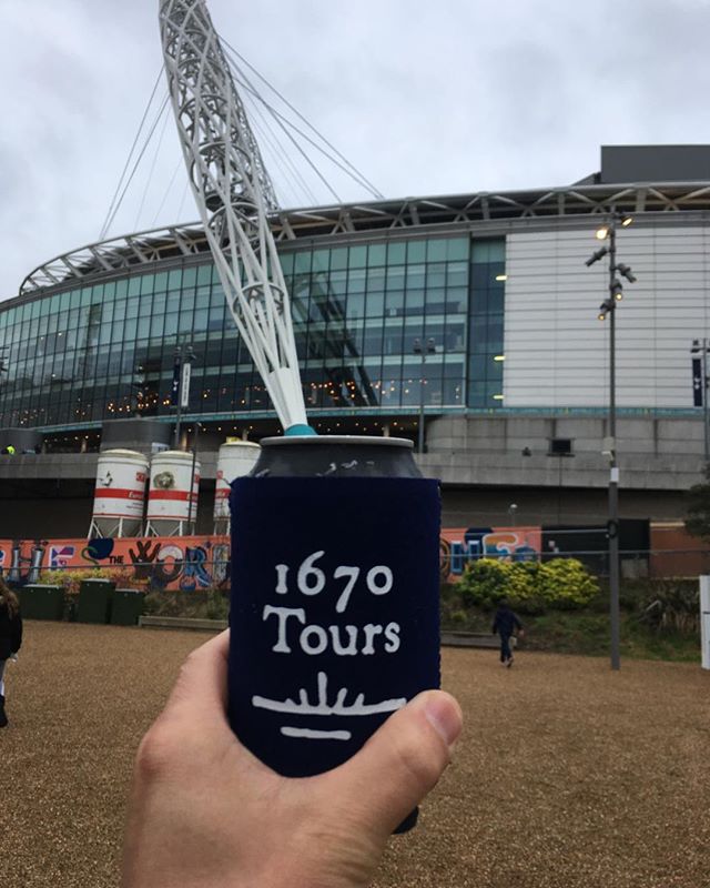 The coozie makes it to Wembley Stadium!  #1670tours