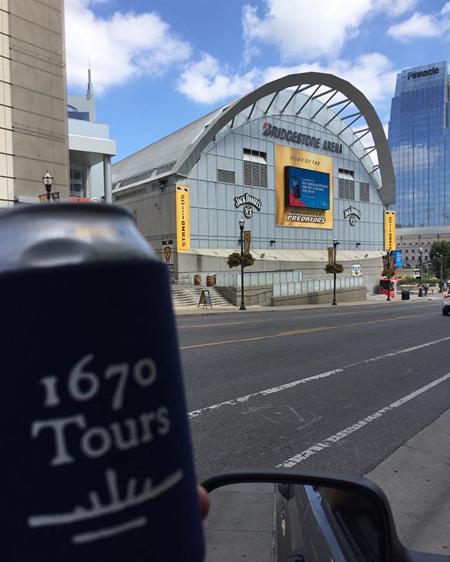 Coozie visits Bridgestone Arena in Nashville, TN.  #wheresmy1670coozie