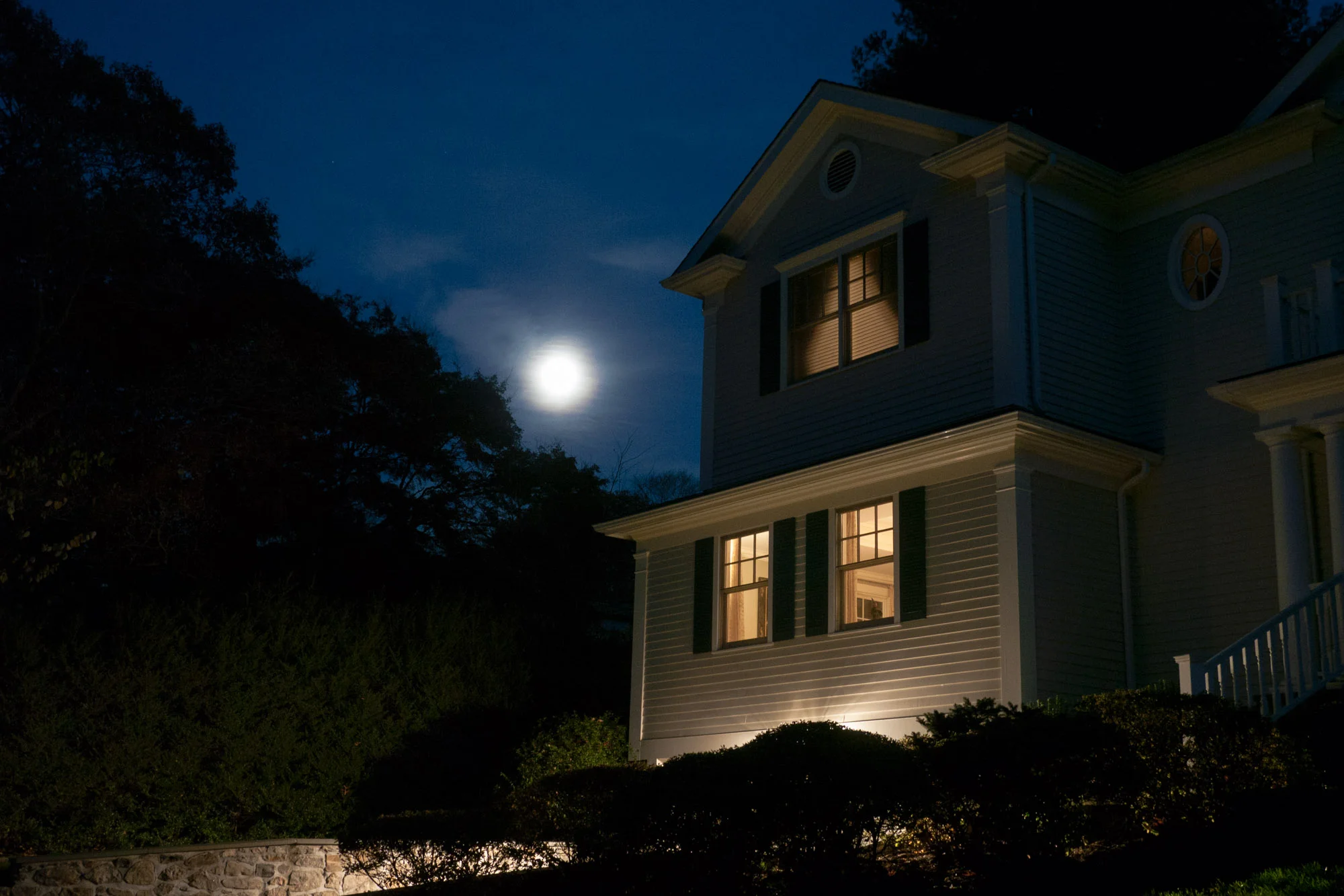 Our House with Full Moon © Sharon Draghi