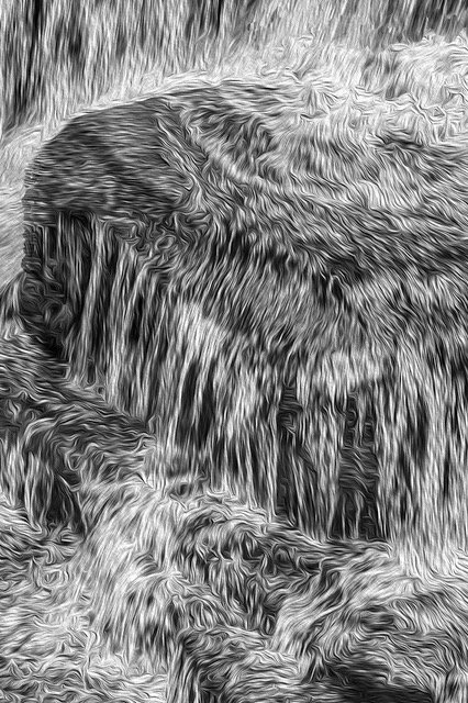 Stream Abstract by Barry Guthertz