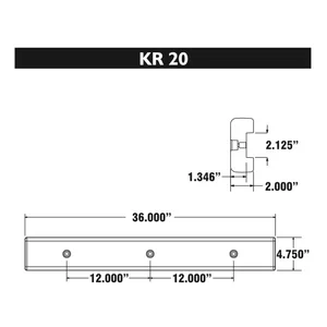Kr 3 Ft Post Bumper With 2 Slot K R Manufacturing Kr 3 Ft Post Bumper With 2 Slot K R Manufacturing