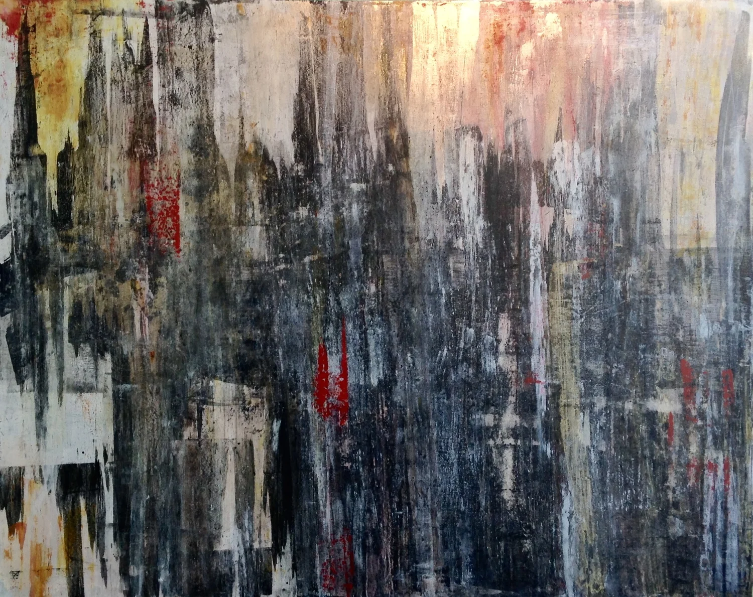 London Calling - acrylic on canvas 48"x60"x2.5"