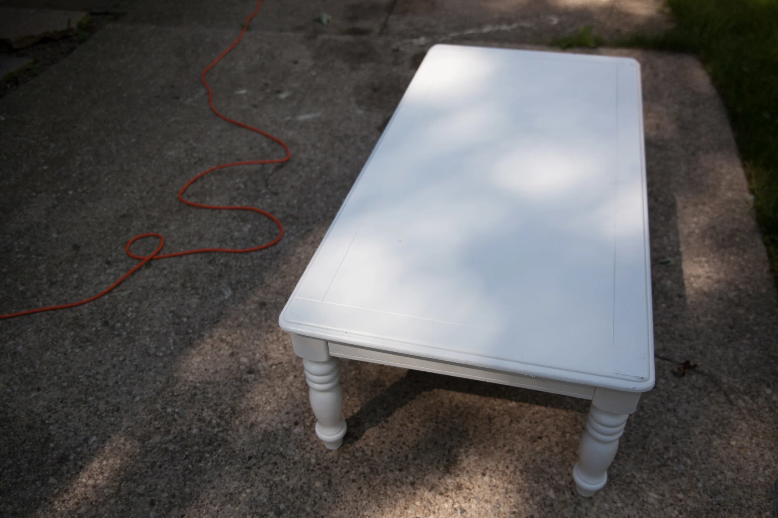 I am always looking for fun, new and creative ideas to test out. This month I decided I needed some new furniture at the studio so I set out to make that happen. I bought a set of 3 wood tables off of Craigslist Buffalo, Ny for $55. I literall…