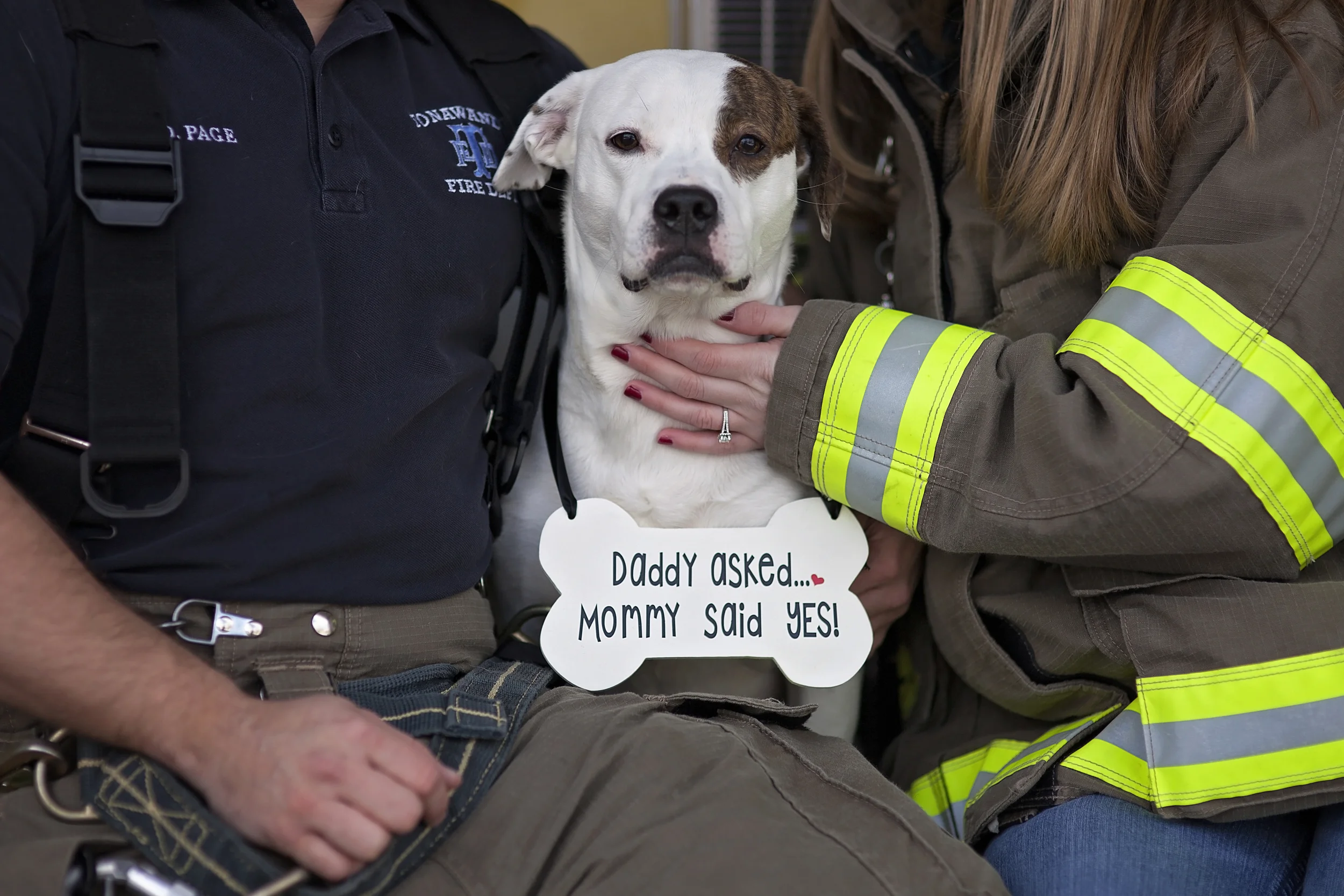 Kristy & Don's engagement session at the Niagara River and the City of Tonawanda Fire Hall.