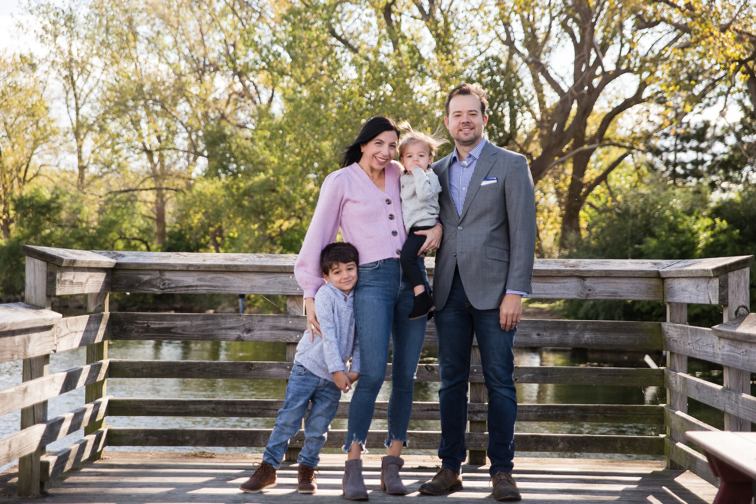 Sara + Ryan + Logan + Piper - Family Session at Tift Nature Preserve - Photographed by Ariel Hawkins Photography