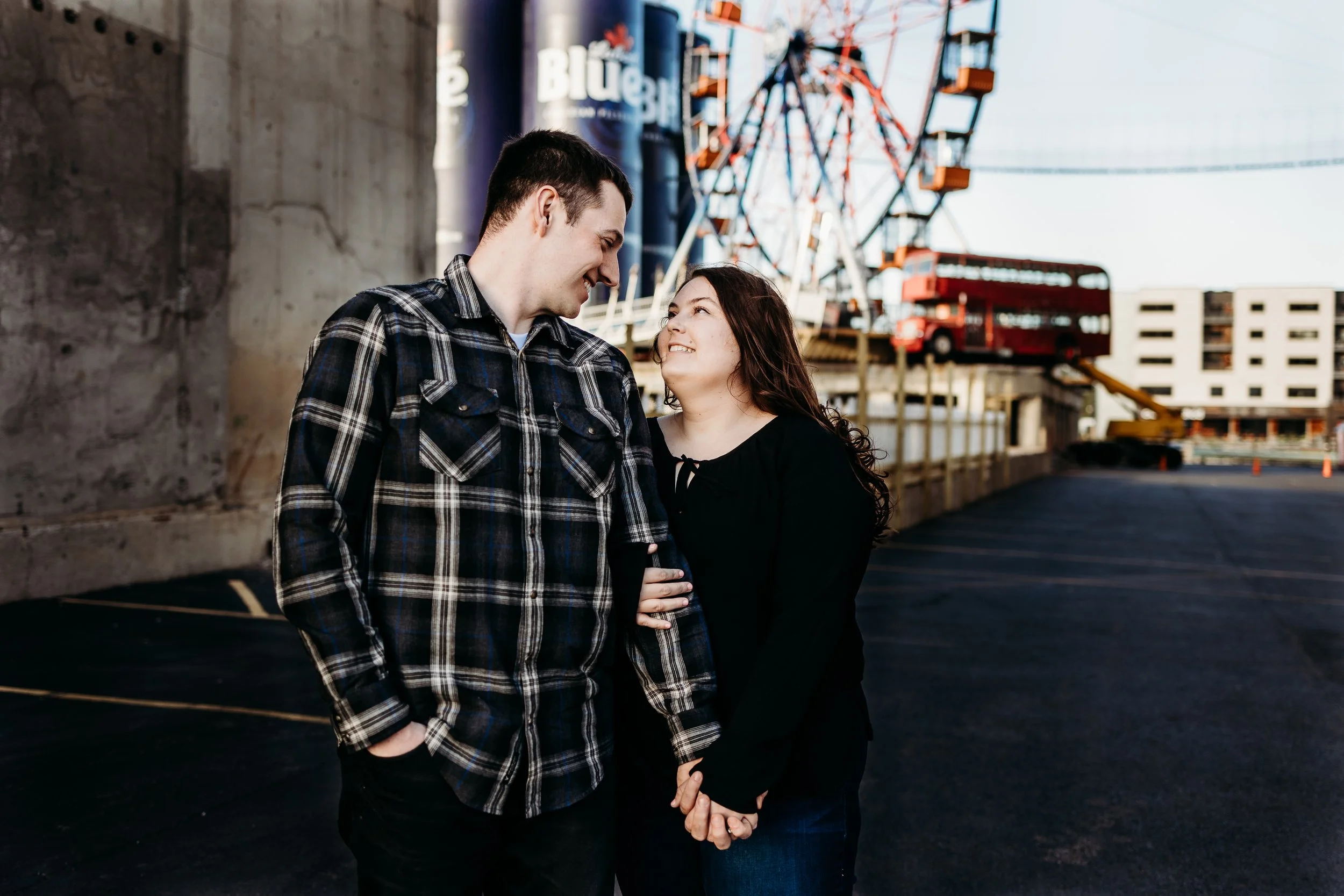 Amanda & Kris Engaged - Riverworks and Times Beach Buffalo, NY - Photographed by Ariel Hawkins Photography