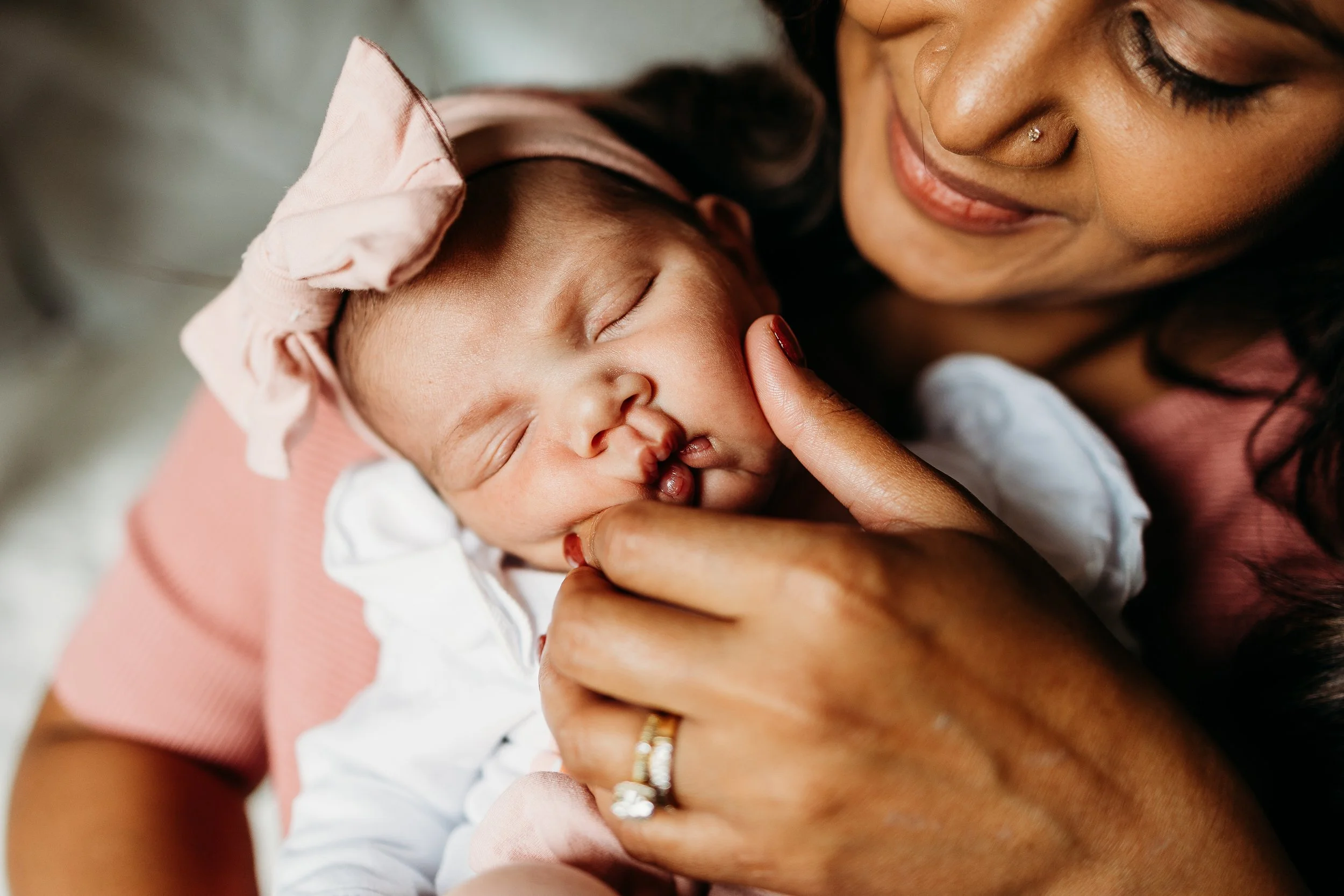Nessa's in home Newborn session in Clarence, NY - Photographed by Ariel Hawkins Photography