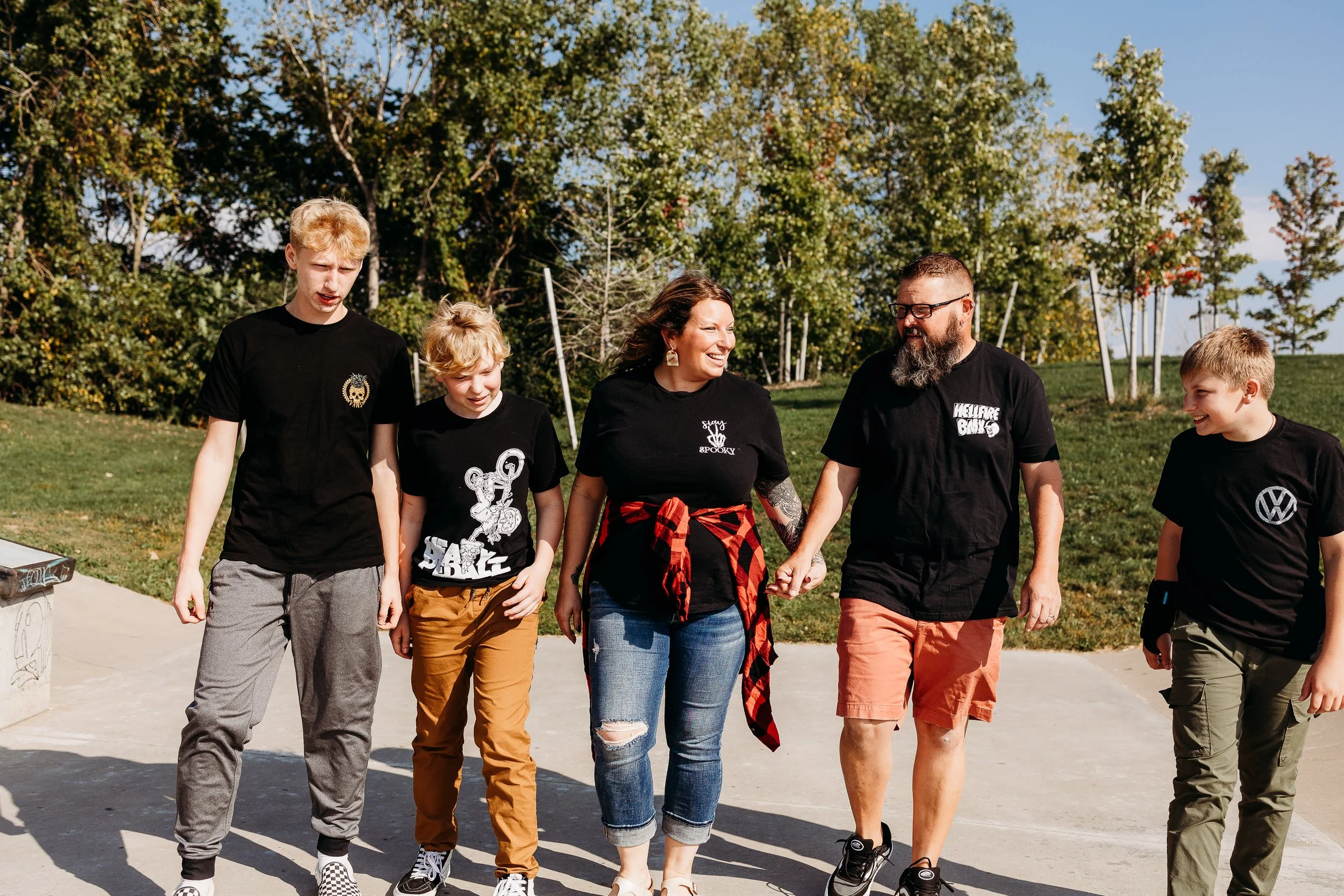 The Sundquist's Rad Family Skate park session - Buffalo, NY - Photographed by Ariel Hawkins Photography
