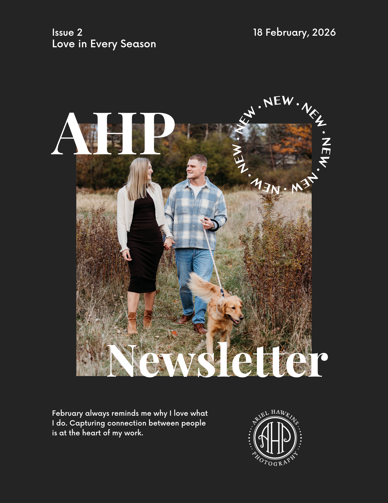 Love Looks Better When It Feels Real - February's Newsletter from Ariel Hawkins Photography 00........