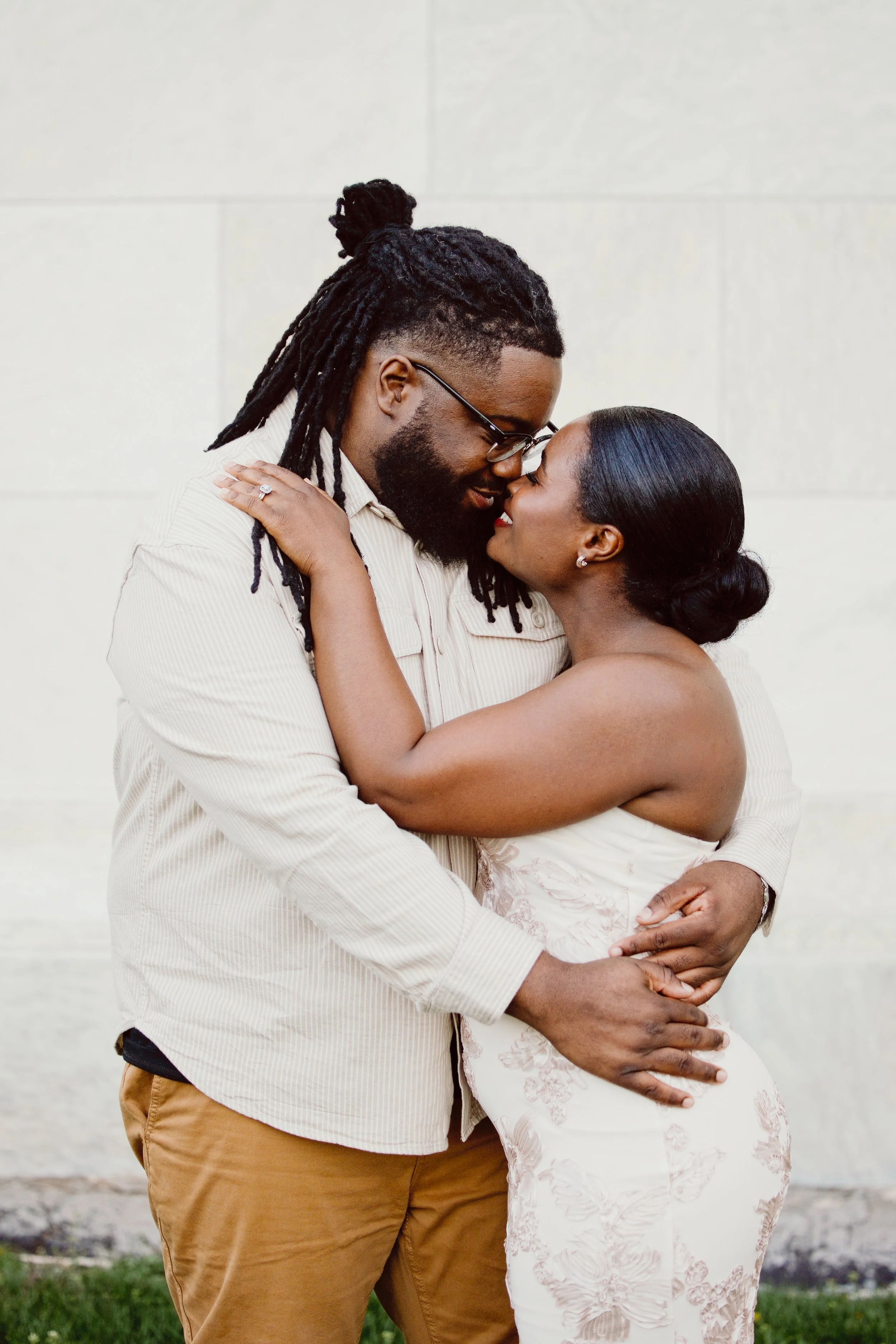 Troy and Maura's Engagement Session at The Buffalo History Museum and Japanese Gardens - Photographed by Ariel Hawkins Photography