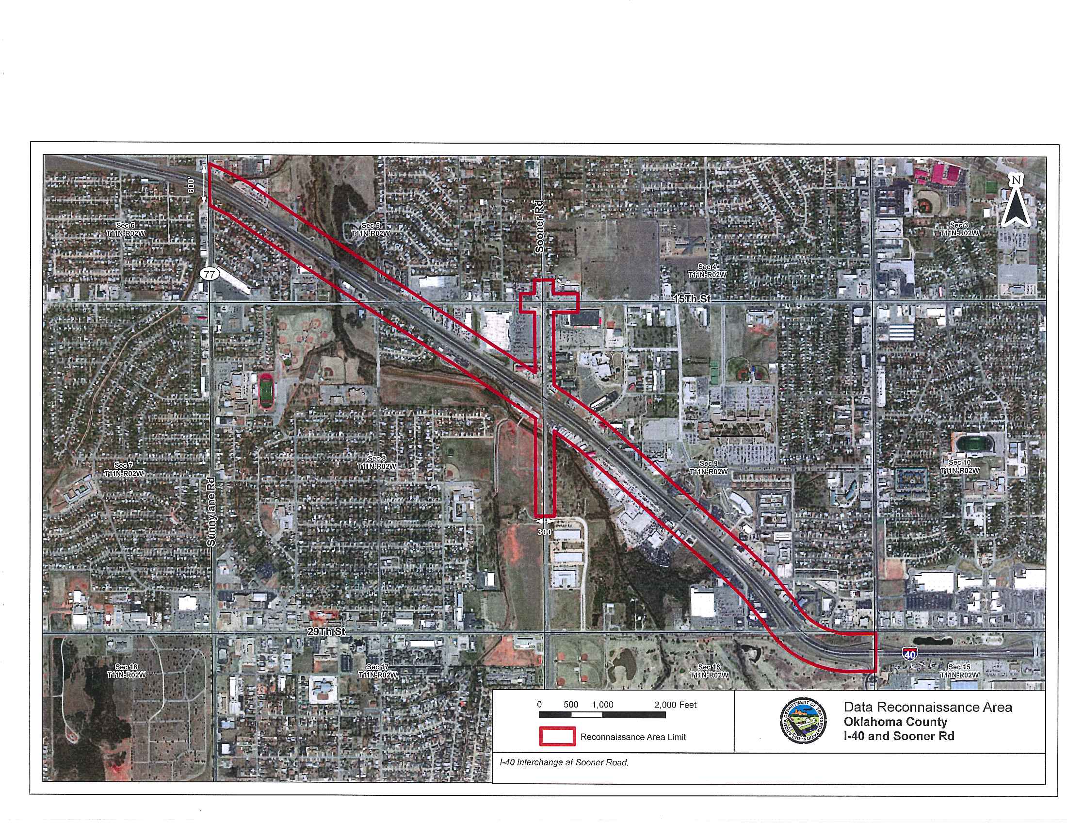 I-40 & Sooner Road Data Reconnaissance Area