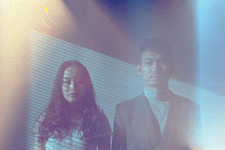 35mm film experimental wedding photos