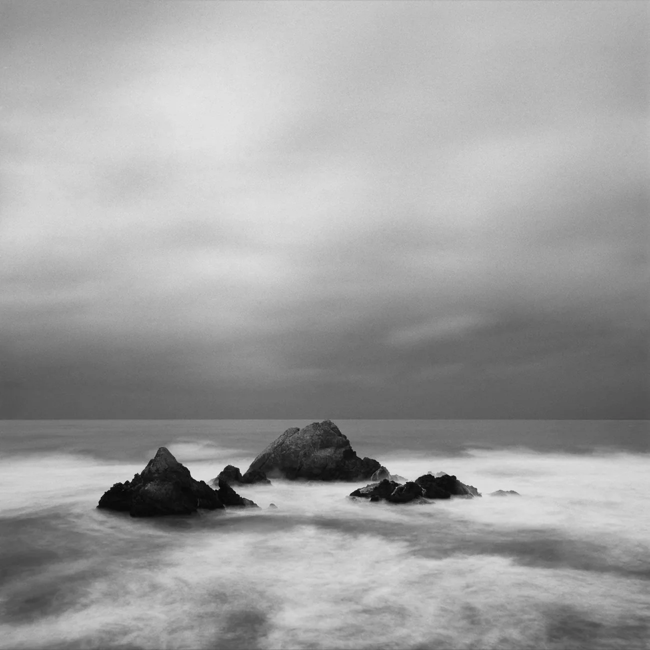Seal Rocks in a Clearing Ocean Storm