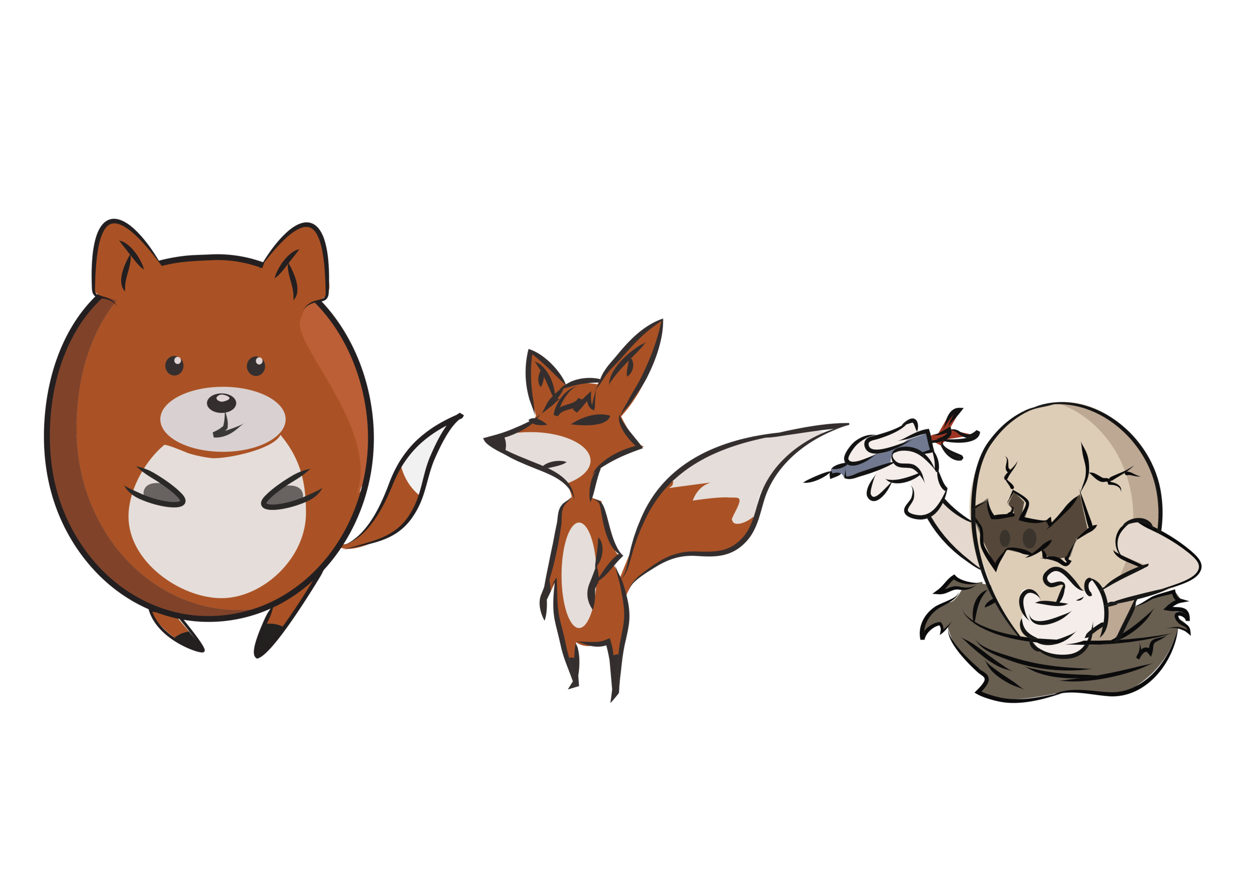 Fox and egg charactera.png