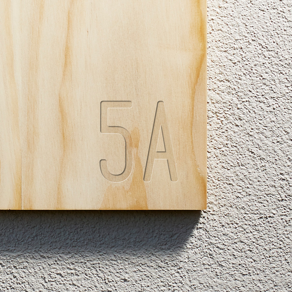 We can engrave numbers using our beautiful custom font.
