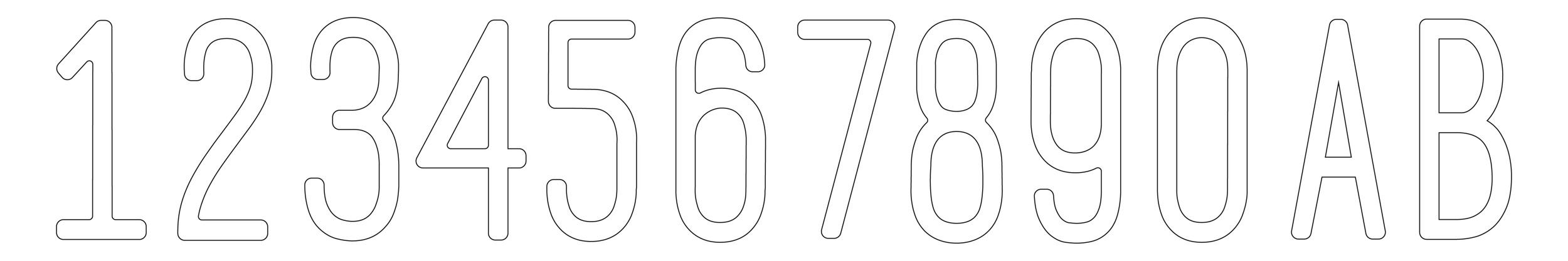 Javi Design Number Set
