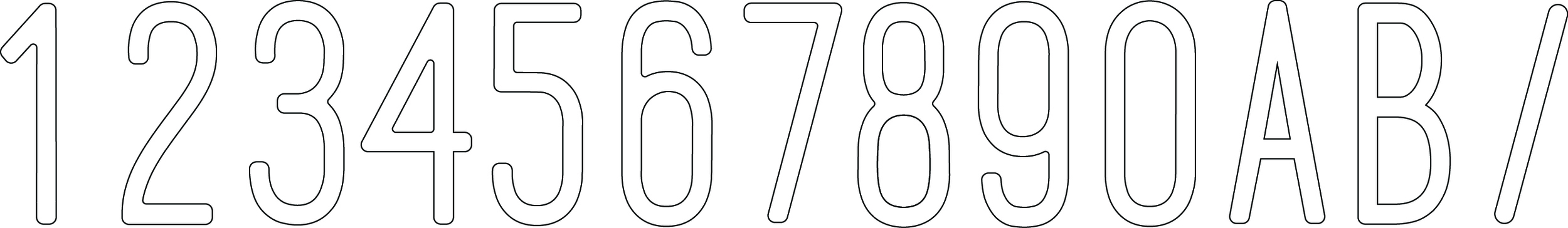 Letter Box Number Designs