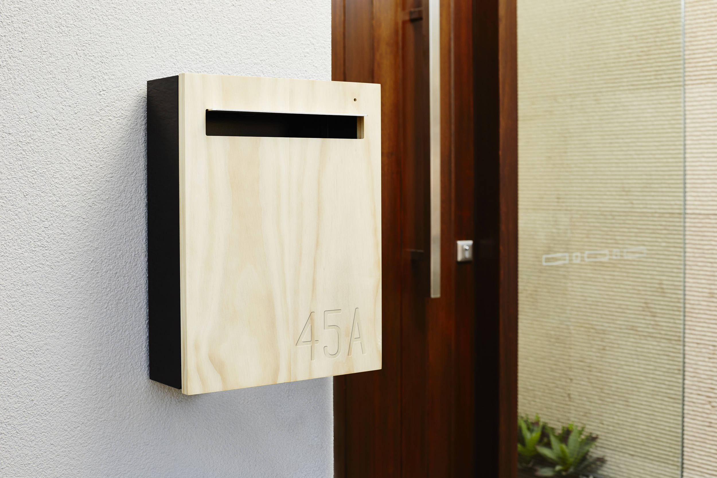 Wall Mounted Mailbox With Engraved Numbers