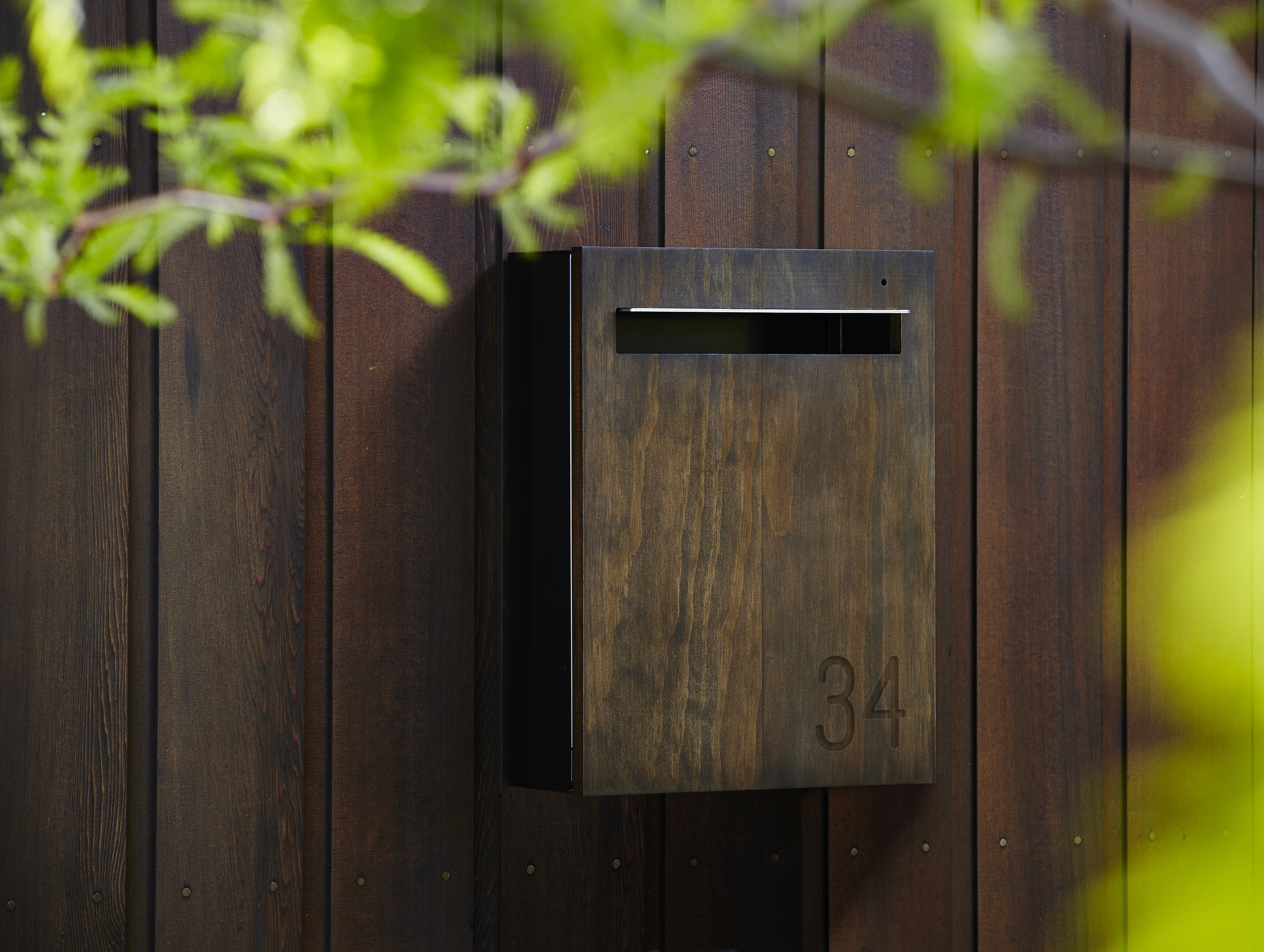 Dark Shade Wall Mounted Mailbox