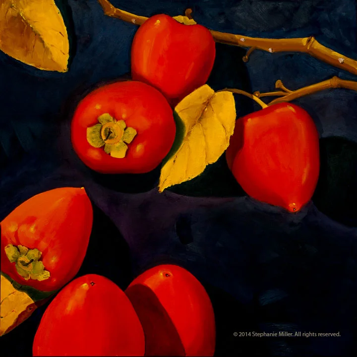 Mary's Persimmons Giclée Reproduction 