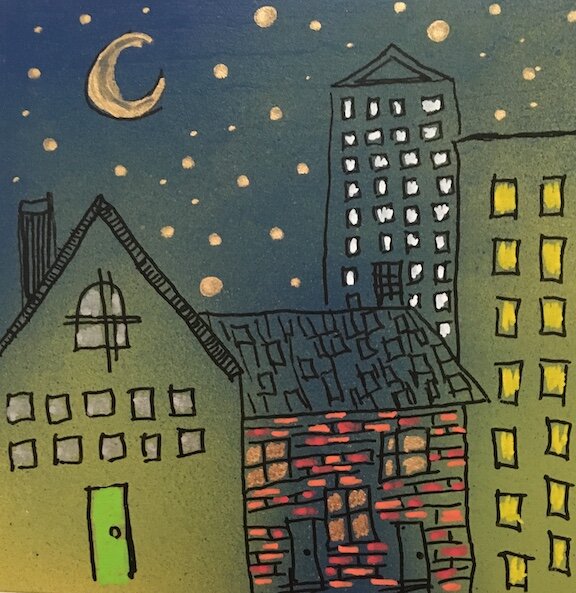 Peonies Patchwork Wooden Panel