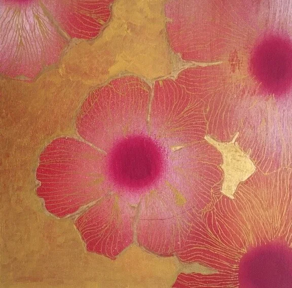 Mod Daisies Wooden Panel