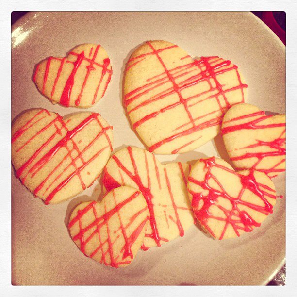 Valentines cookies