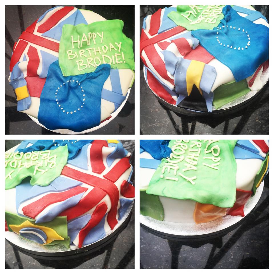 Flags cake