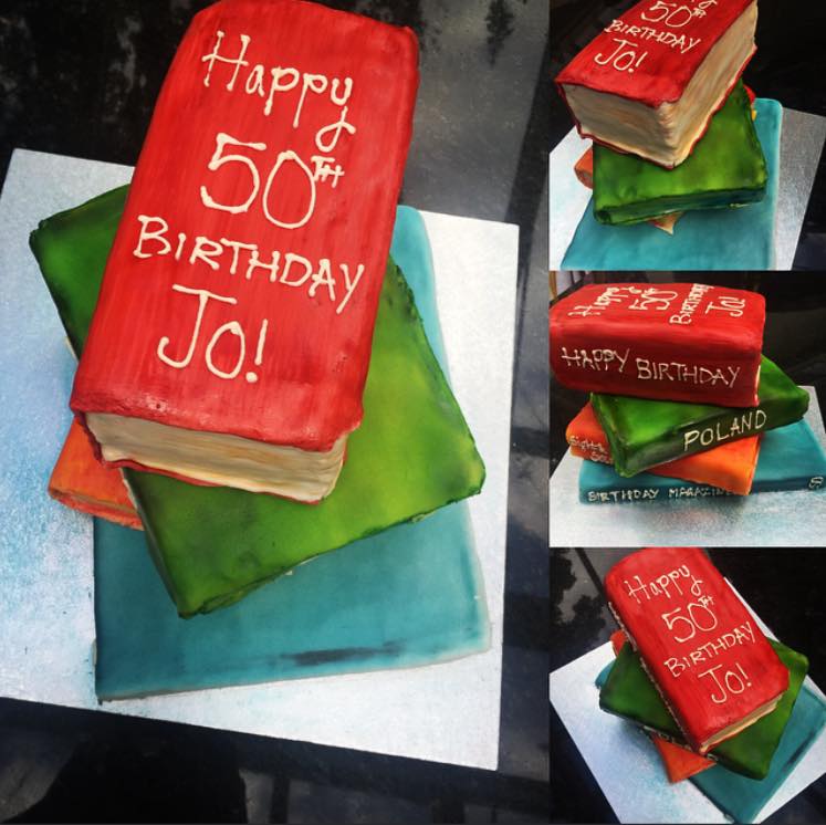 Stacked Books cake