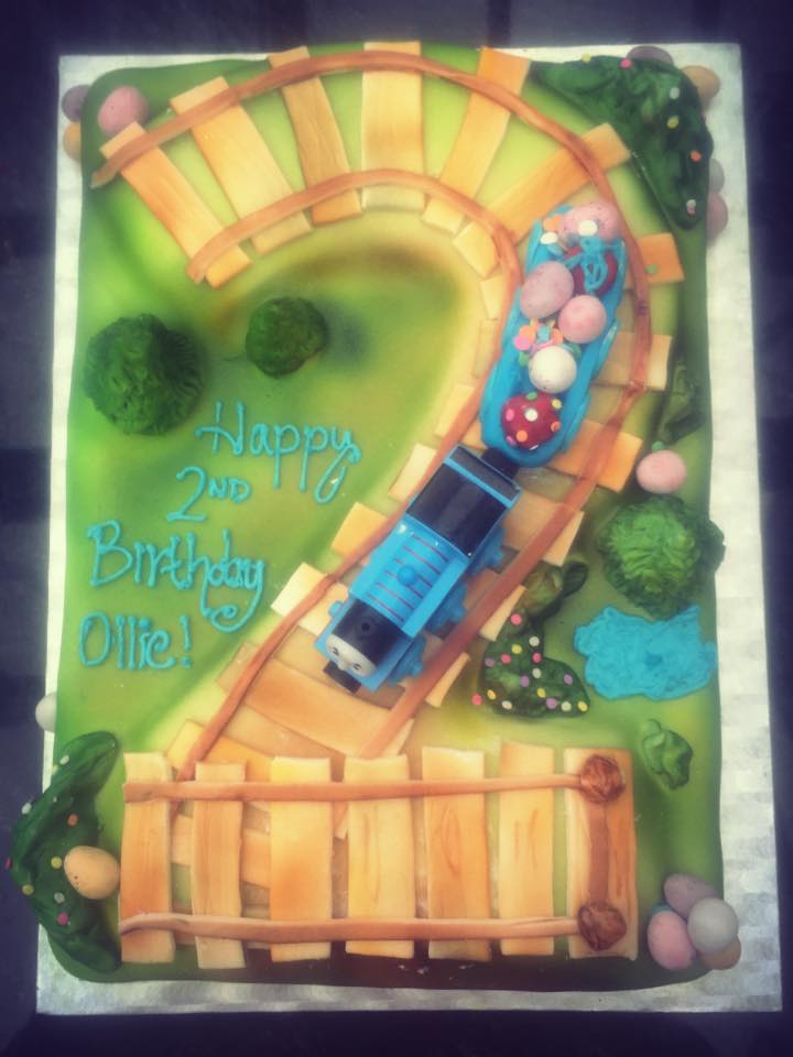 Thomas The Tank Engine themed cake