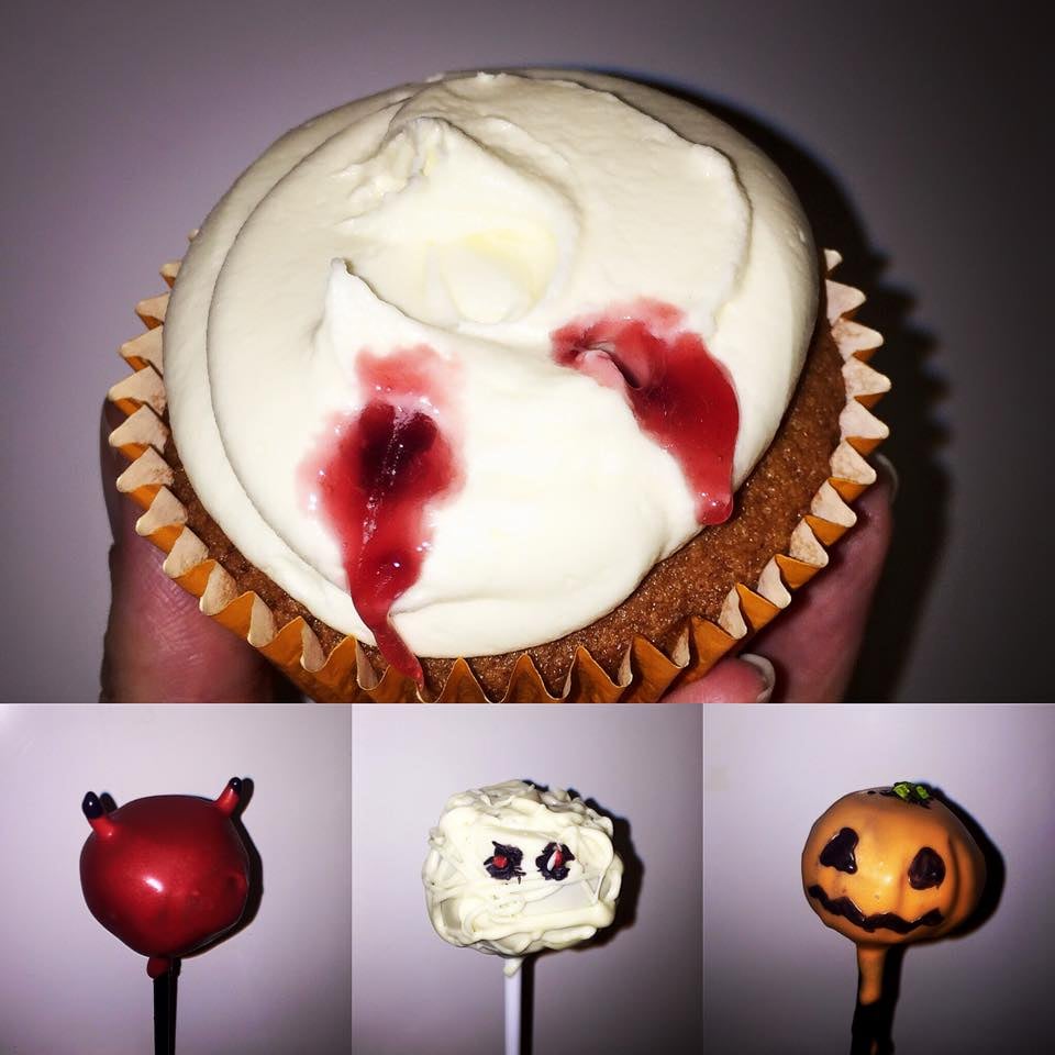 Vampire cupcake &amp; Halloween pops